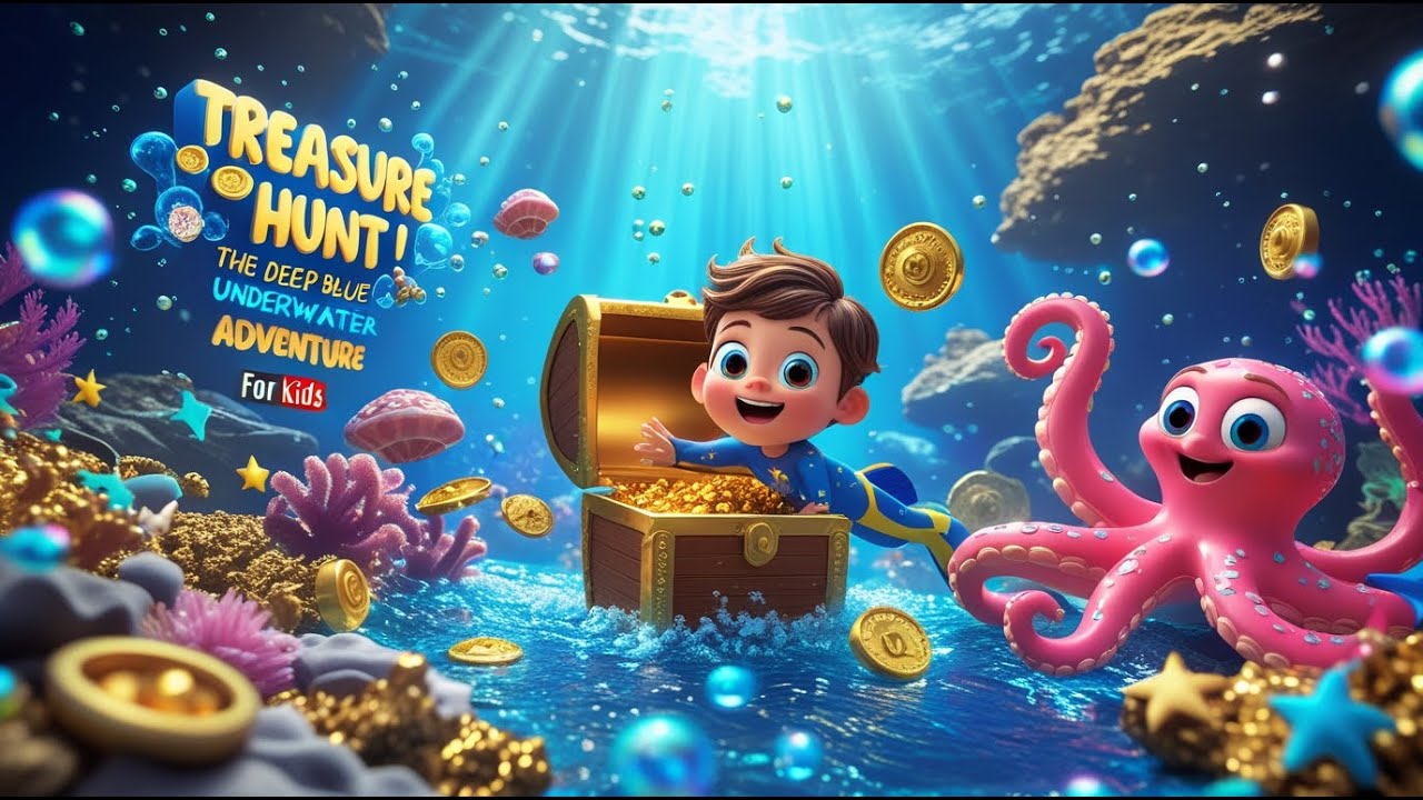 Treasure Hunt in the Deep Blue | Magical Underwater Adventure for Kids