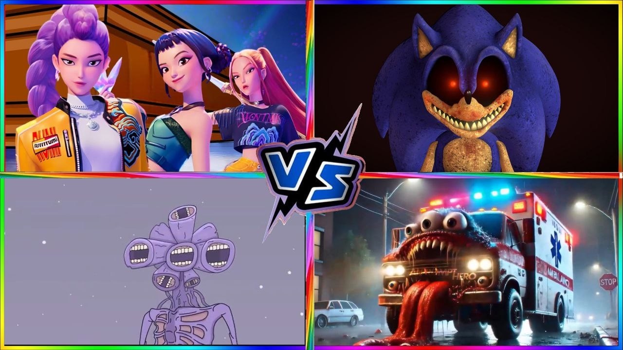 Siren Head🆚Kpop demon hunter 🆚 Pig exe🆚Skibidi Toilet Tiles Hop EDM Rush