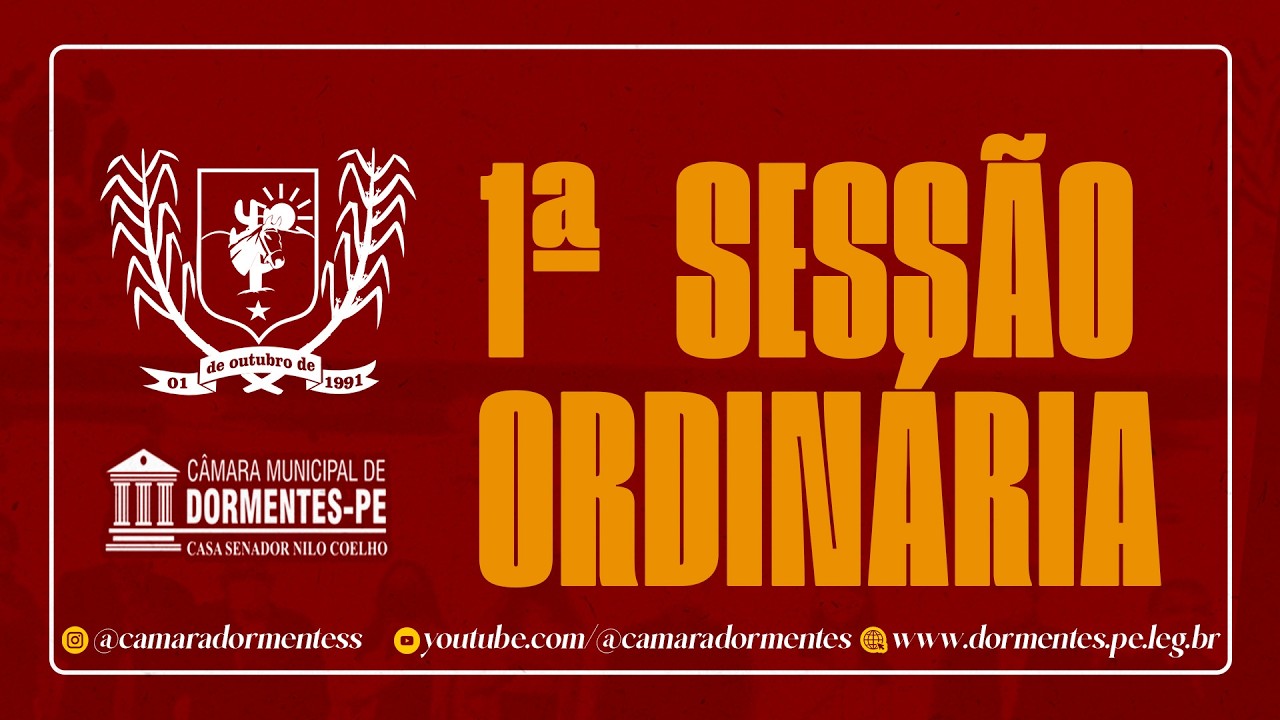 PRIMEIRA SESSÃO ORDINÁRIA DO PERÍODO DE SESSÕES LEGISLATIVAS DE DOIS MIL E VINTE E SEIS
