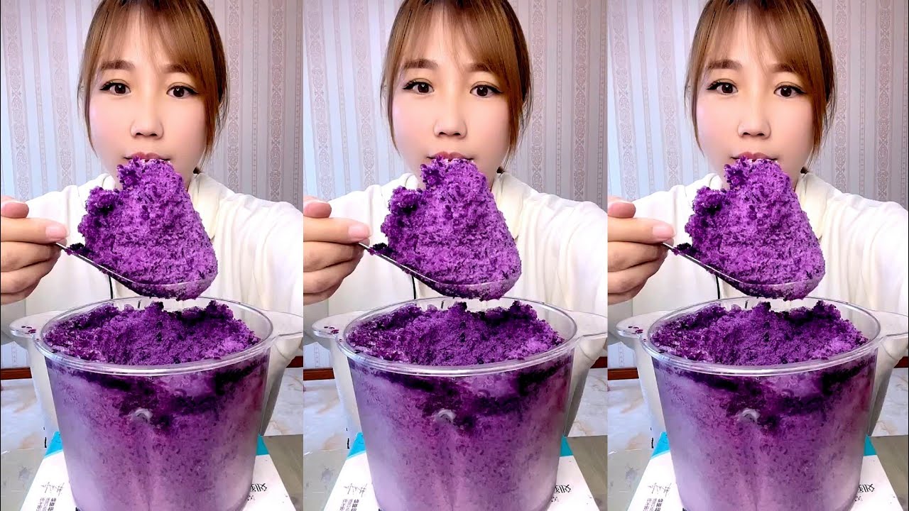 ASMR SHAVED ICE EATING / ICE EATING