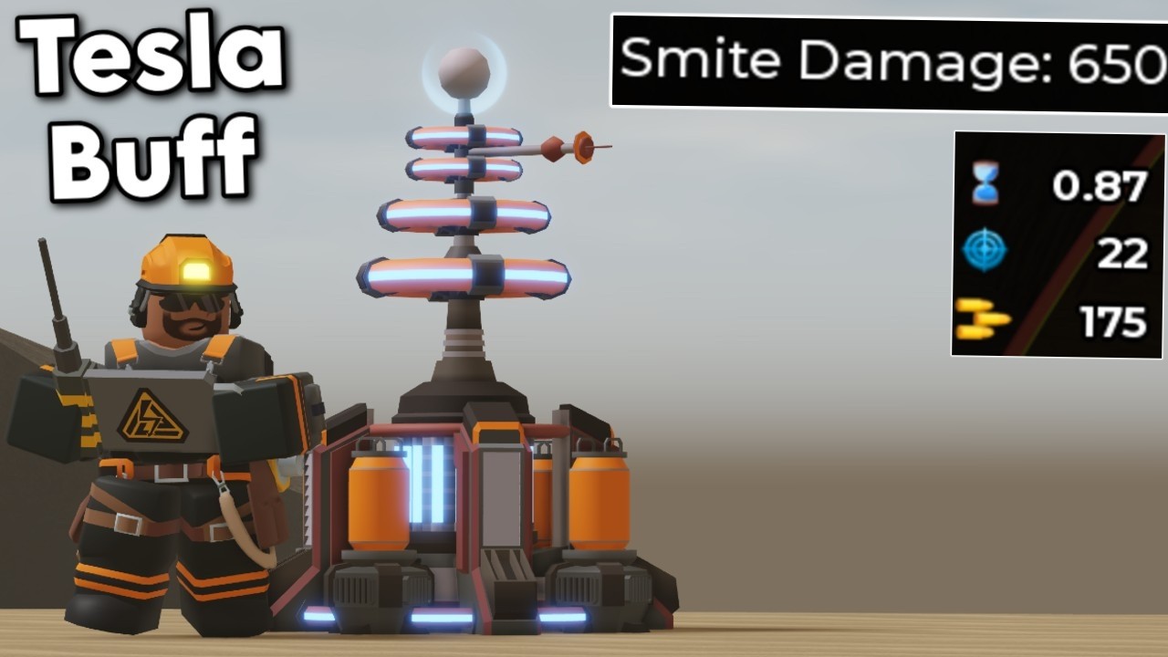 The new Tesla Buff is PEAK | Tower Defense Simulator