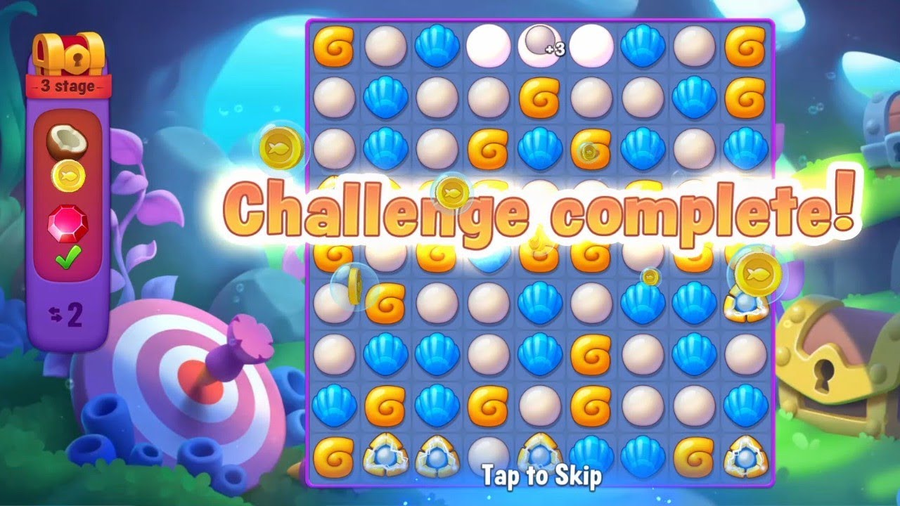 @Fishdom Challenge Level 2 Stage 3 Completed