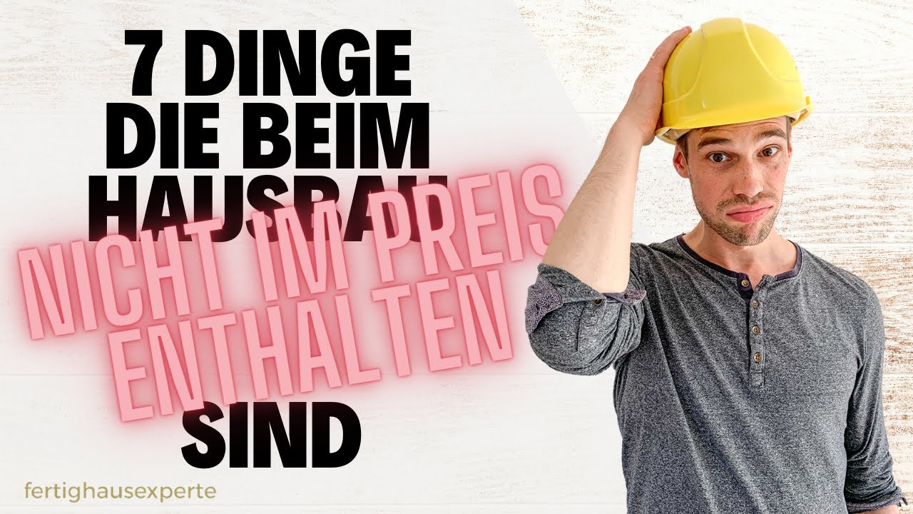 DER KRANSTELLPLATZ IST NICHT INKLUSIVE?! - Überraschende 7 Dinge, die Bauherren extra zahlen müssen