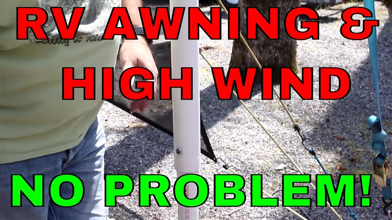 DIY... AWNING SUPPORT POLES FROM PVC PIPE, LIGHTWEIGHT & STORABLE