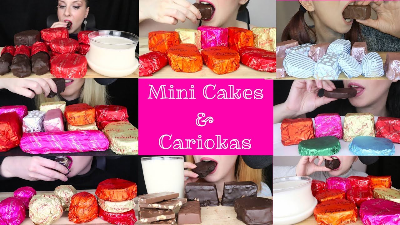 MINI CHOCOLATE CAKES & CARIOKAS - COMPILATION 🍫 | No Talking | ASMR Mukbang - 먹방 | Eating Sounds