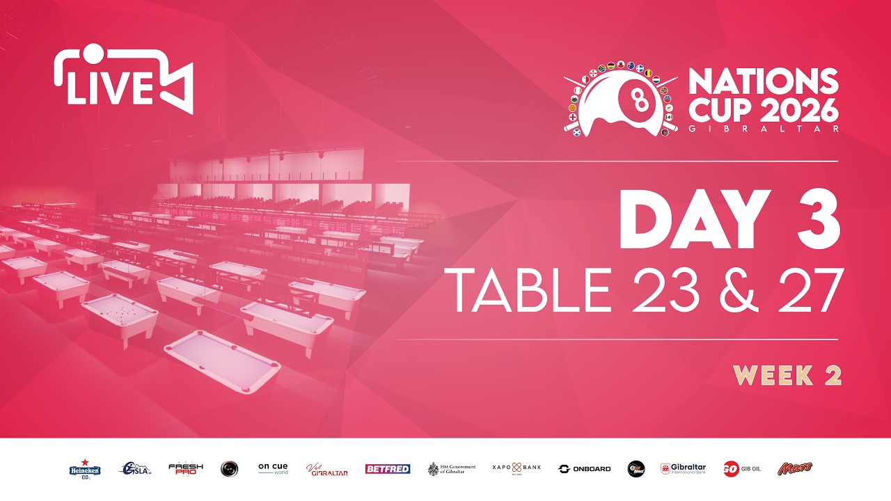 DAY 3 WEEK 2  - TABLE 23 & 27 NATIONS CUP GIBRALTAR 2026