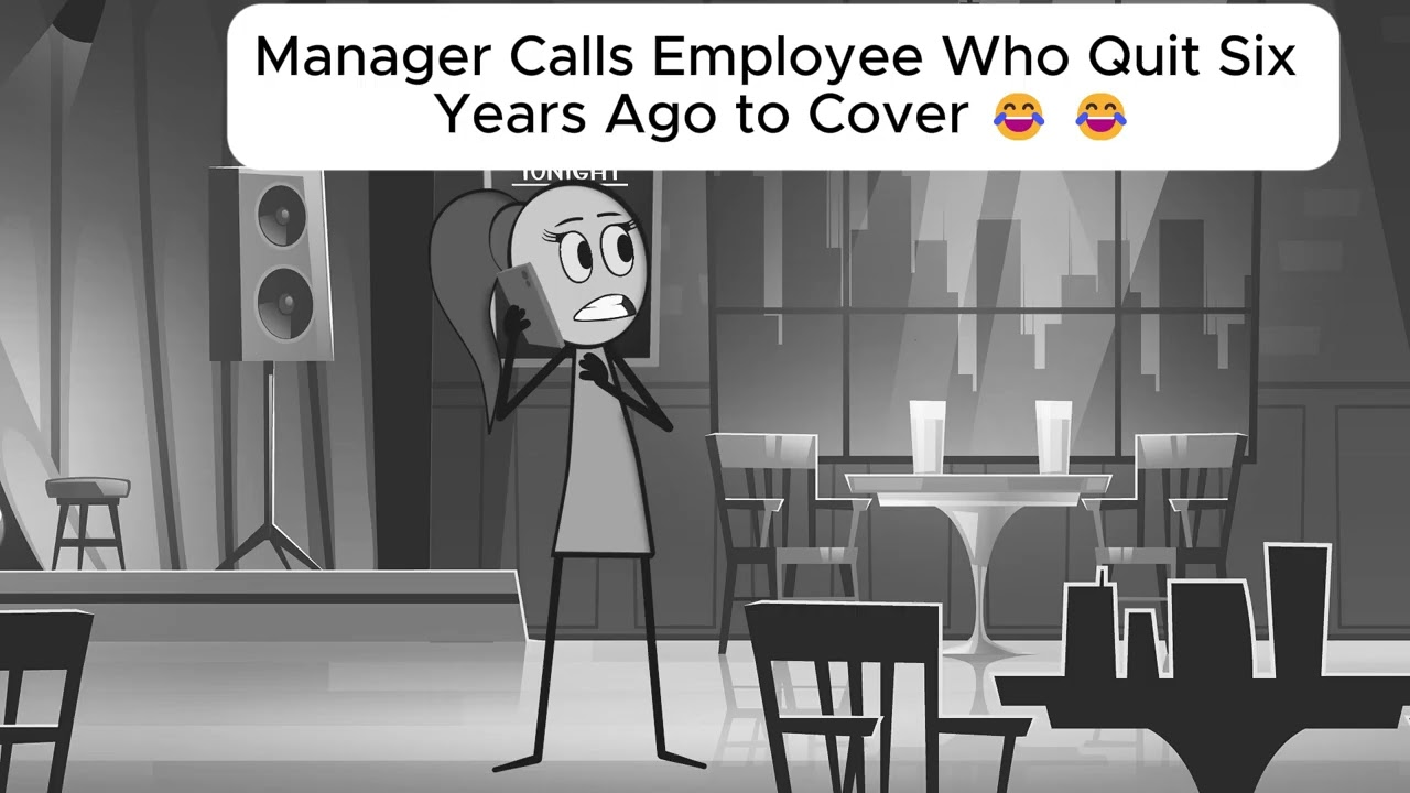 Manager Calls Employee Who Quit Six Years Ago to Cover 😂 😂#animation #relatable #foryou #usa#pov#fyp