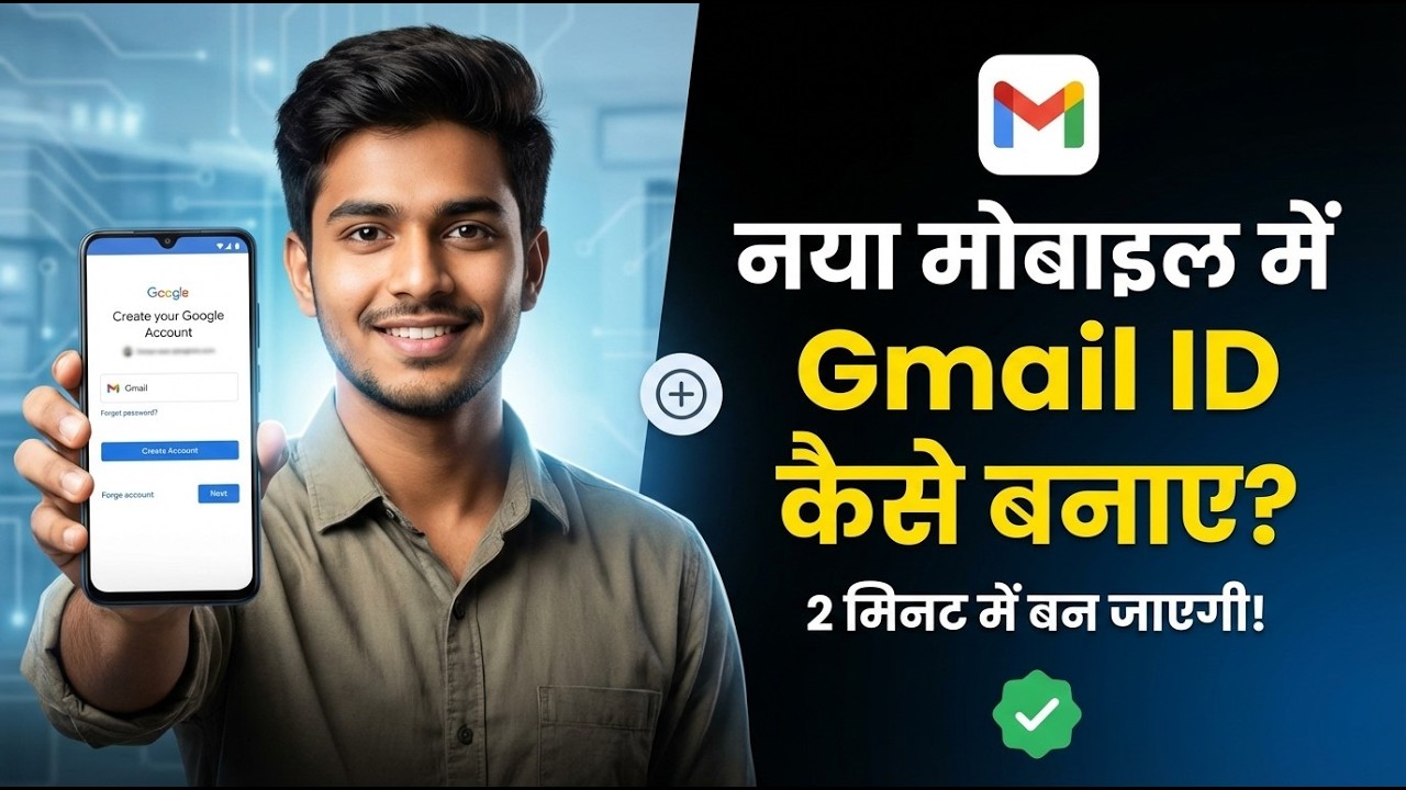 नया मोबाइल में ईमेल आईडी कैसे बनाएं 2026|naya phone me email id |naye phone me gmail id kaise banaye