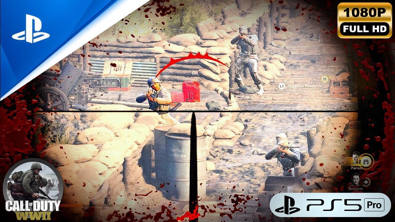 (PS5) Call of Duty: WWII - Sniper Mission | ULTRA Realistic Cinematic Graphics Gameplay