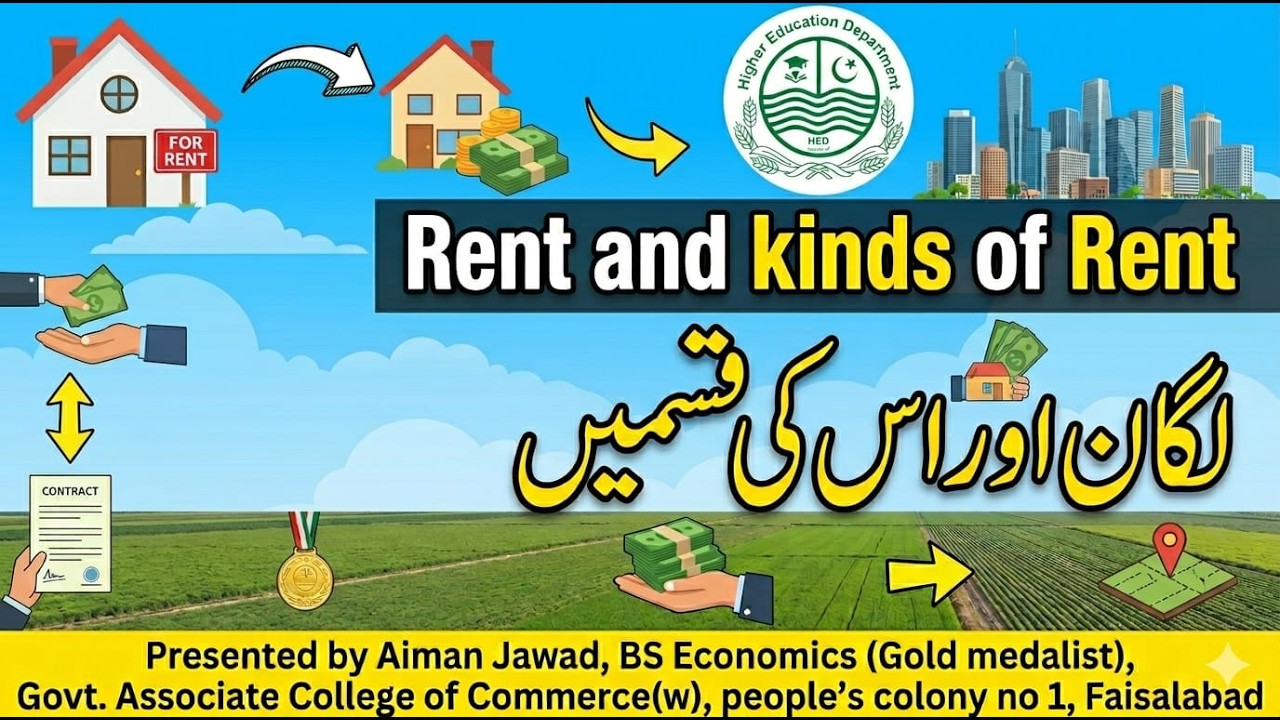 Chapter 12 part 1 Rent (net rent, gross rent, differential rent, scarcity rent, quasi rent)