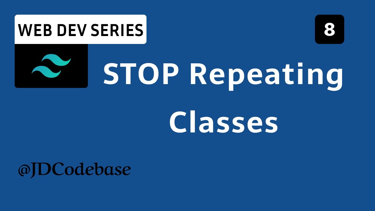 Reusable Tailwind Components in React | Web Development Series | JDCodebase
