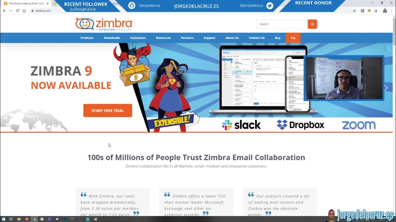 [Grabación] Zimbra: Vistazo en detalle a Zimbra 9, instalación y configuración en Ubuntu 18.04 LTS