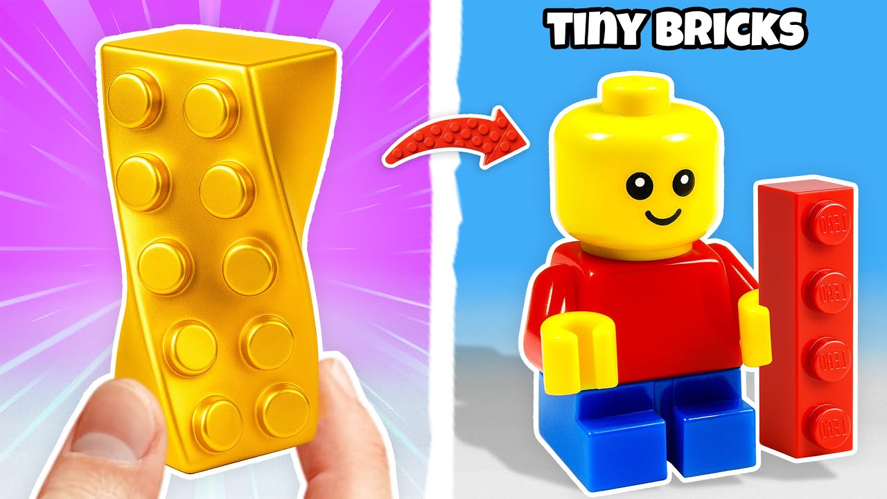 I Built Satisfying LEGO Brick with a Minifigure! BricksUP