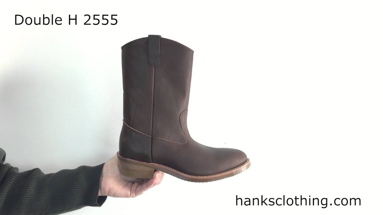 Double H Mens 10" Ranch Wellington Boots Style 2555