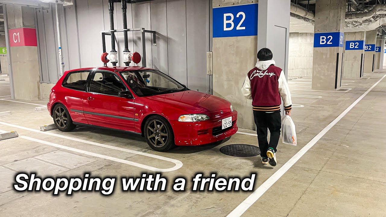 ［CIVIC EG6 POV］Weekend drive in the EG6 - Accompanying a friend on a shopping trip
