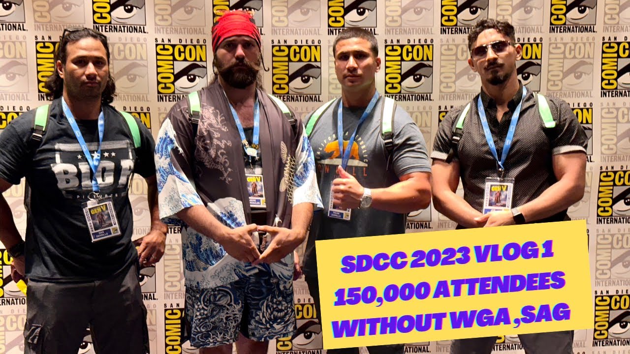 Sdcc 2023 Back and Bigger than Ever! Team Vlog Day 1 Film Festival Comic Con Floor Outside Events