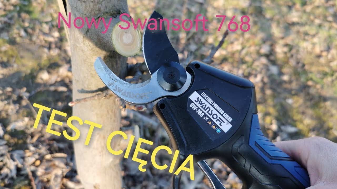 Nowy sekator elektryczny Swansoft 768 - Test cięcia