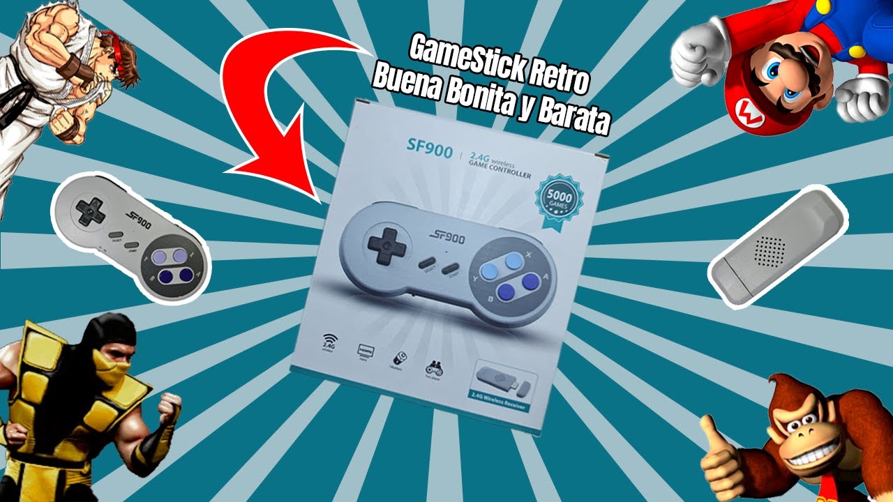 GameStick retro SF900 || Unboxing y prueba de juegos