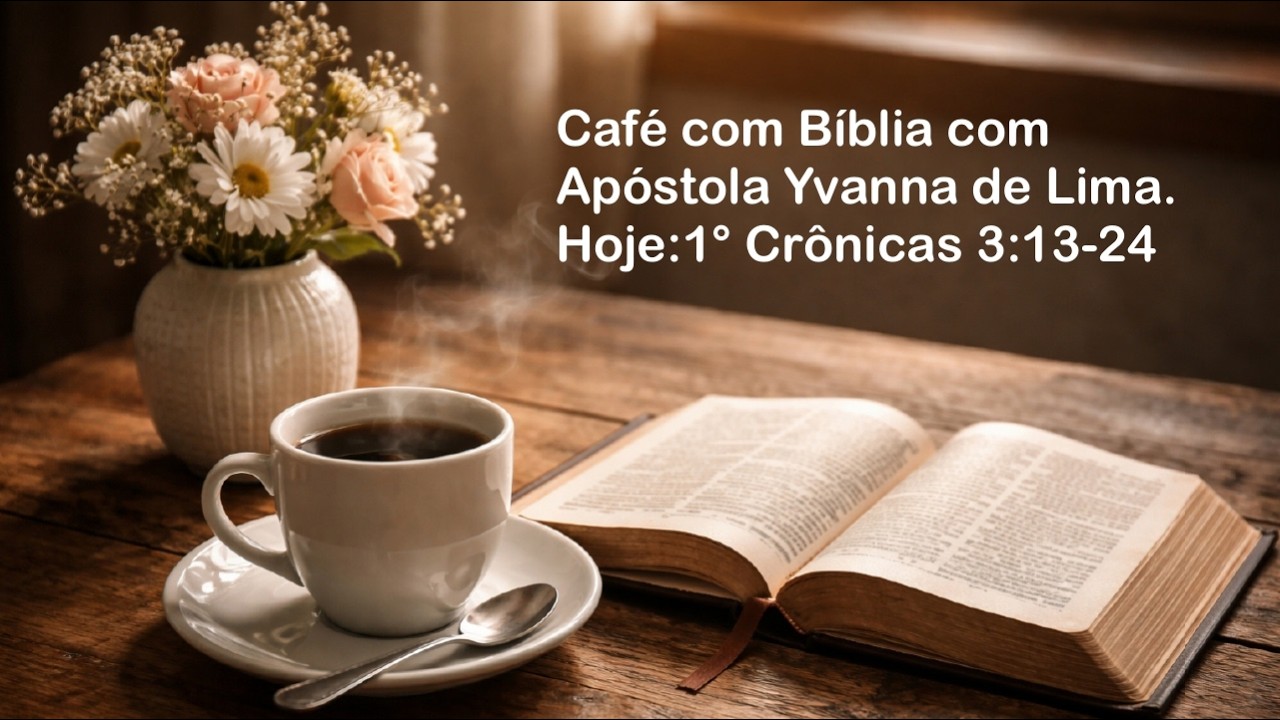 Café com Bíblia com Apóstola Yvanna de Lima. Hoje: 1º Crônicas 3:13-24