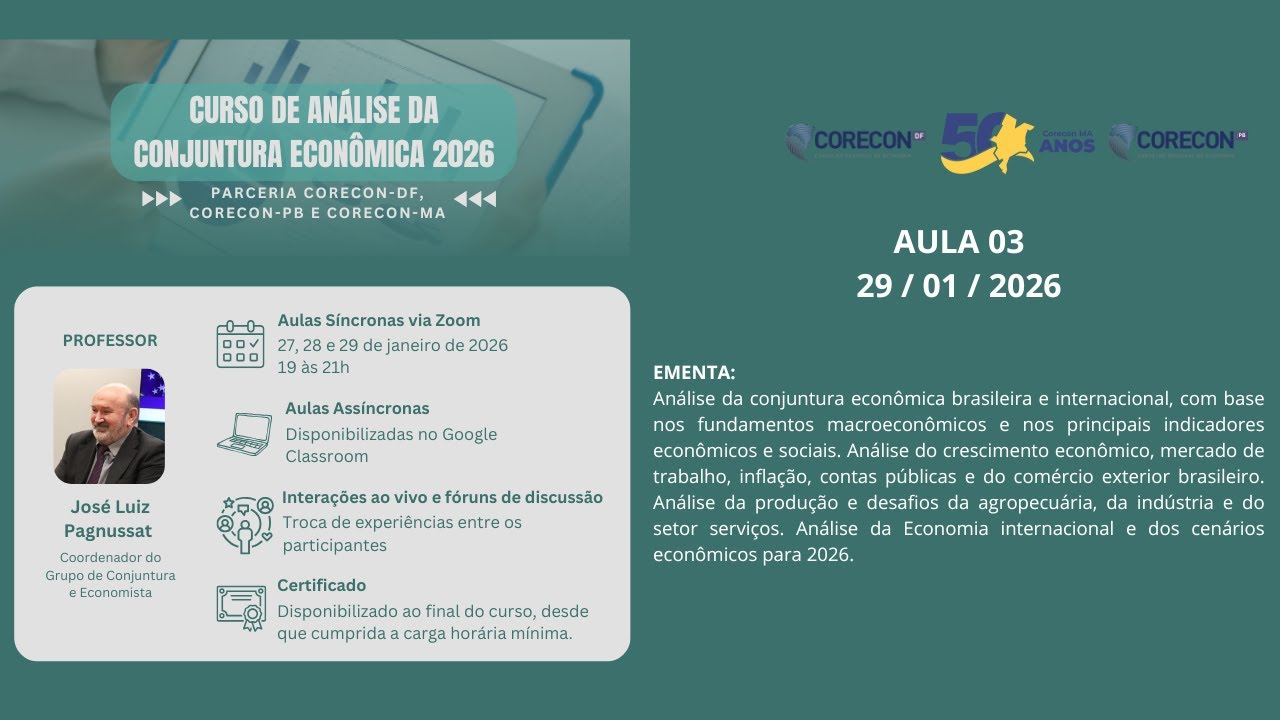 AULA 03 - Curso de Análise da Conjuntura Econômica 2026 (29/01/2026)