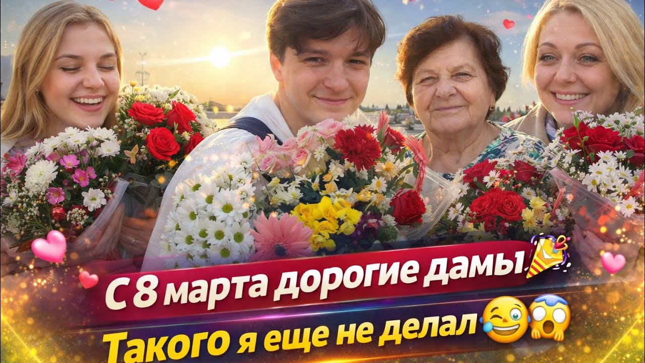 Дарю цветы женщинам в Турции на 8 марта 🌷 Их реакция…