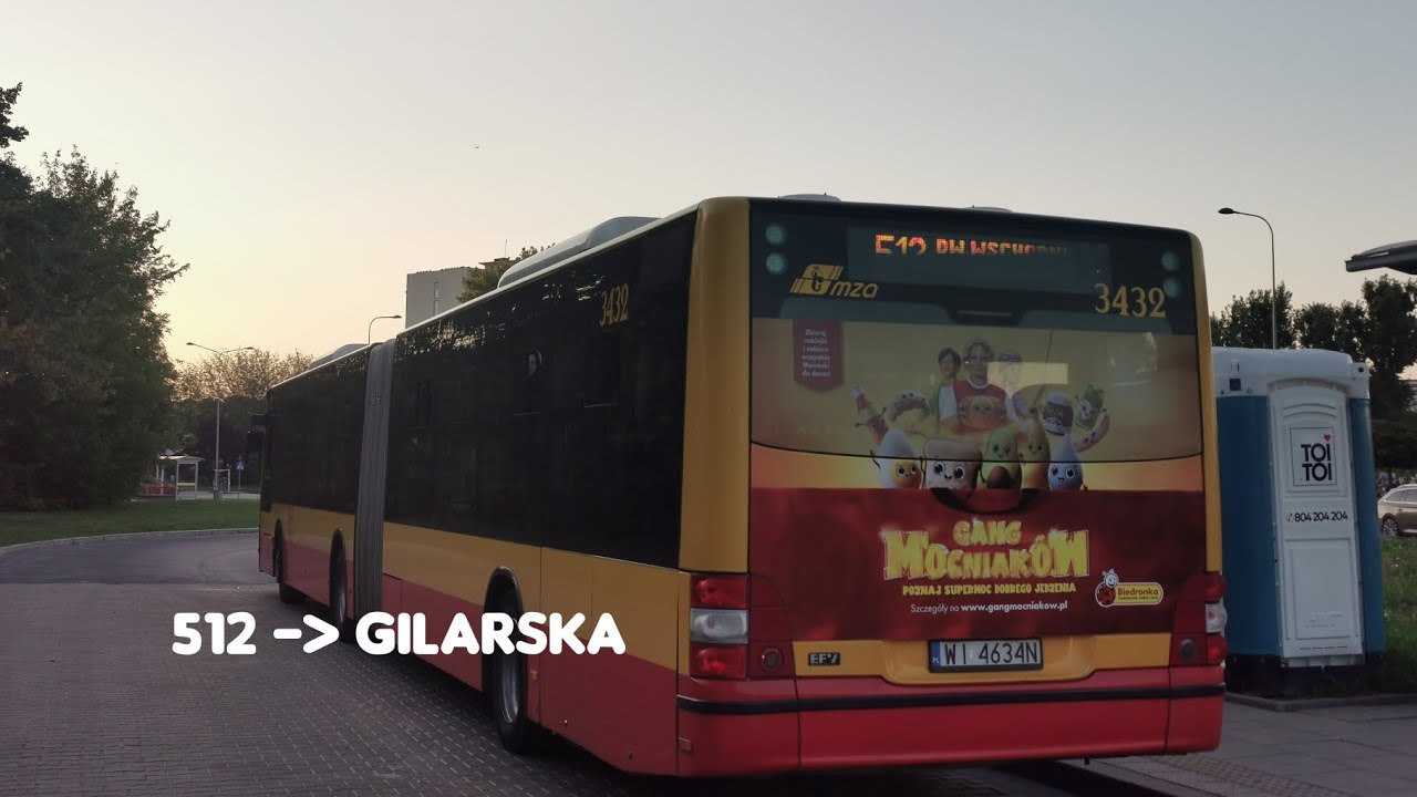 512 ➡️ Gilarska - Man NG363 Lion's City G #3432 MZA Warszawa