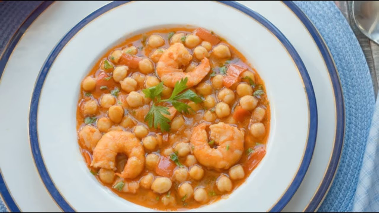 GARBANZOS con LANGOSTINOS, un guiso con MUCHO SABOR!!