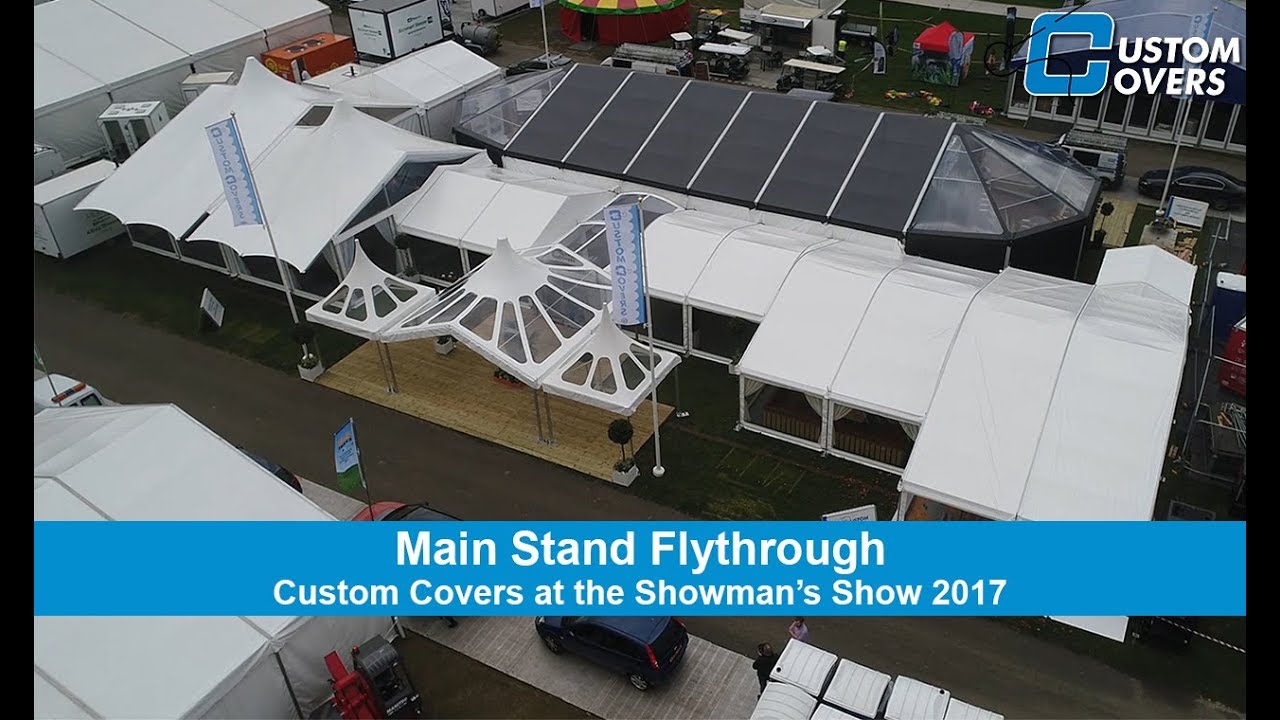 Showman's Show 2017 - Custom Covers Stand Drone Flythrough