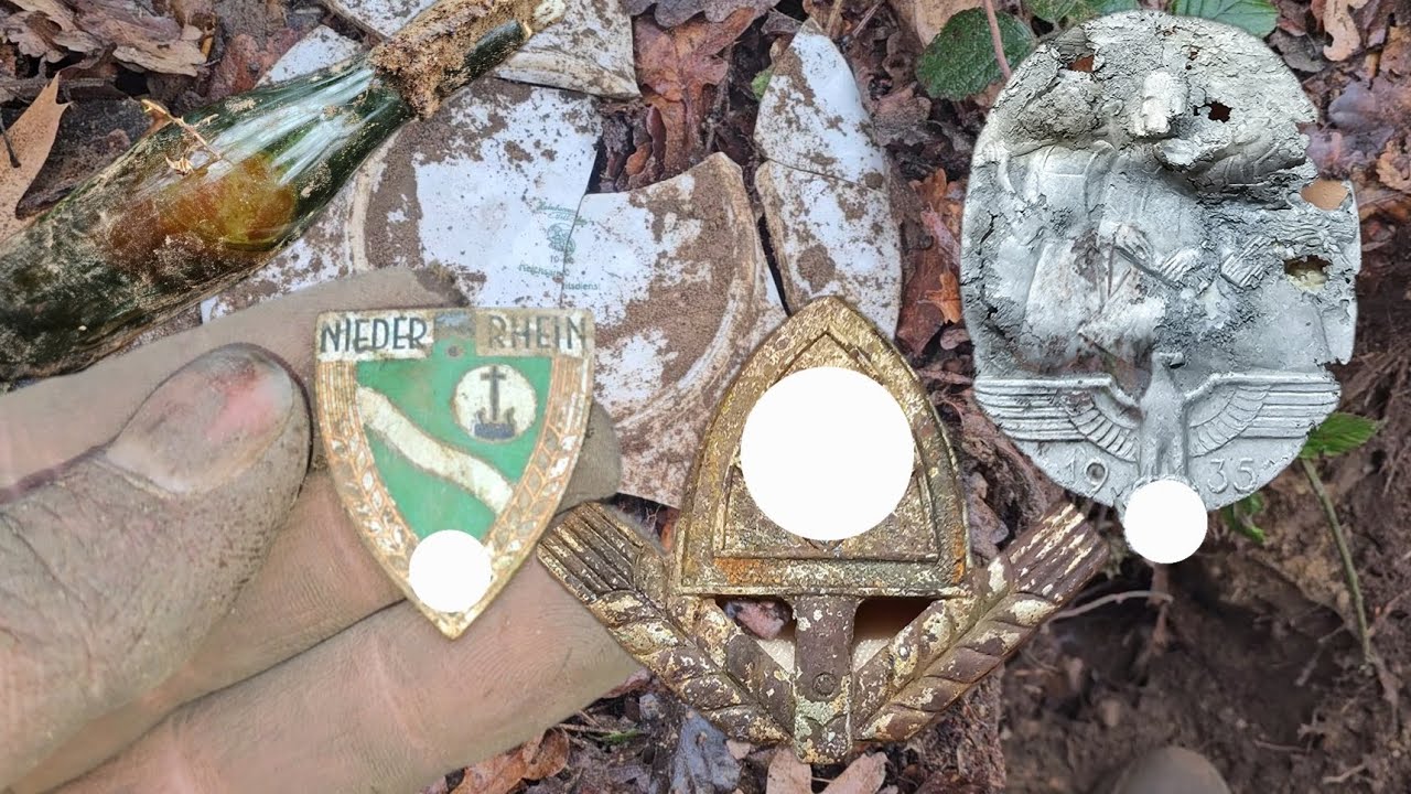 World War 2 Relics Found on the Camp Finding a Rare German Cap Badge and More