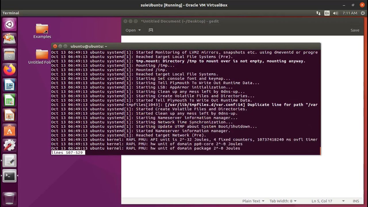 Find errors using logs in Ubuntu