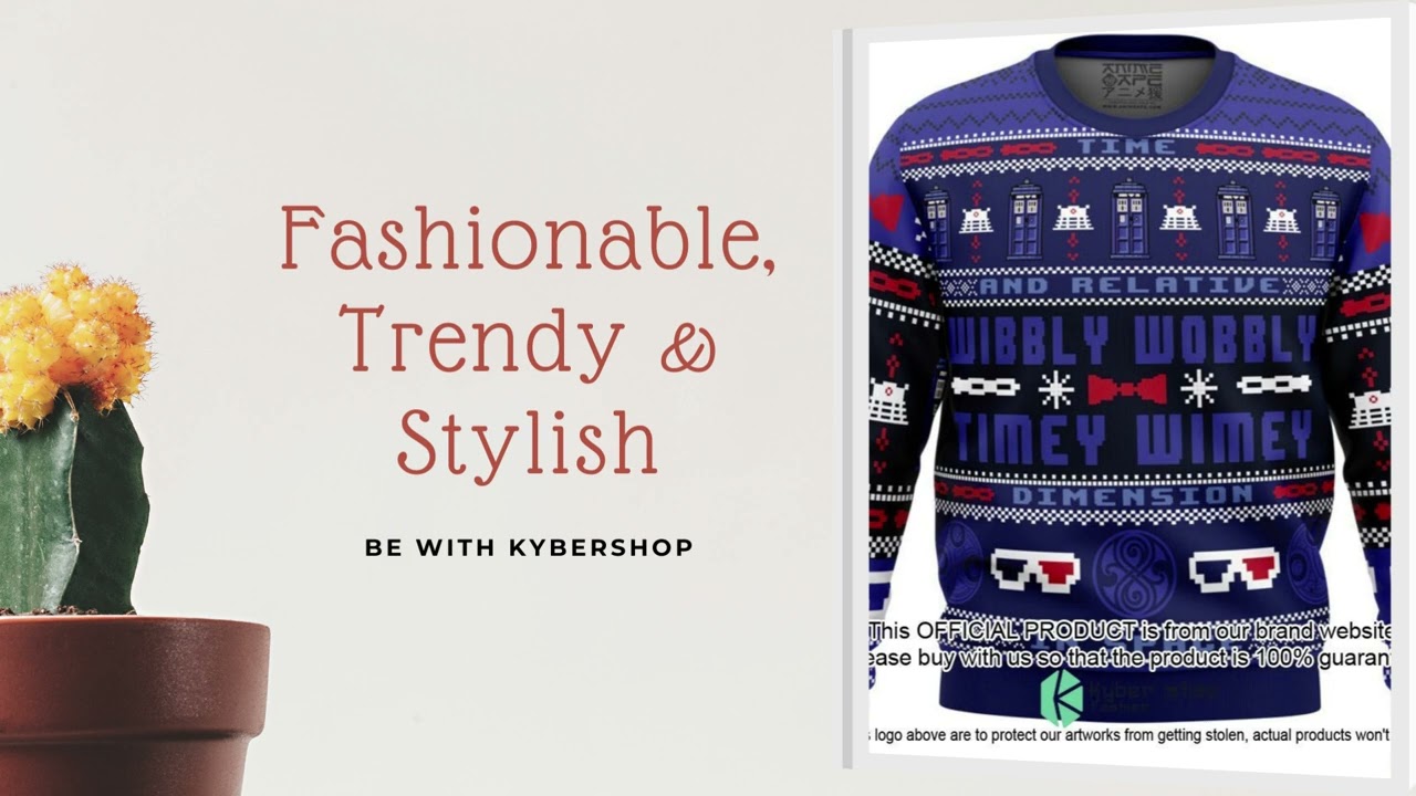 Timey Wimey Doctor Who Christmas Sweater