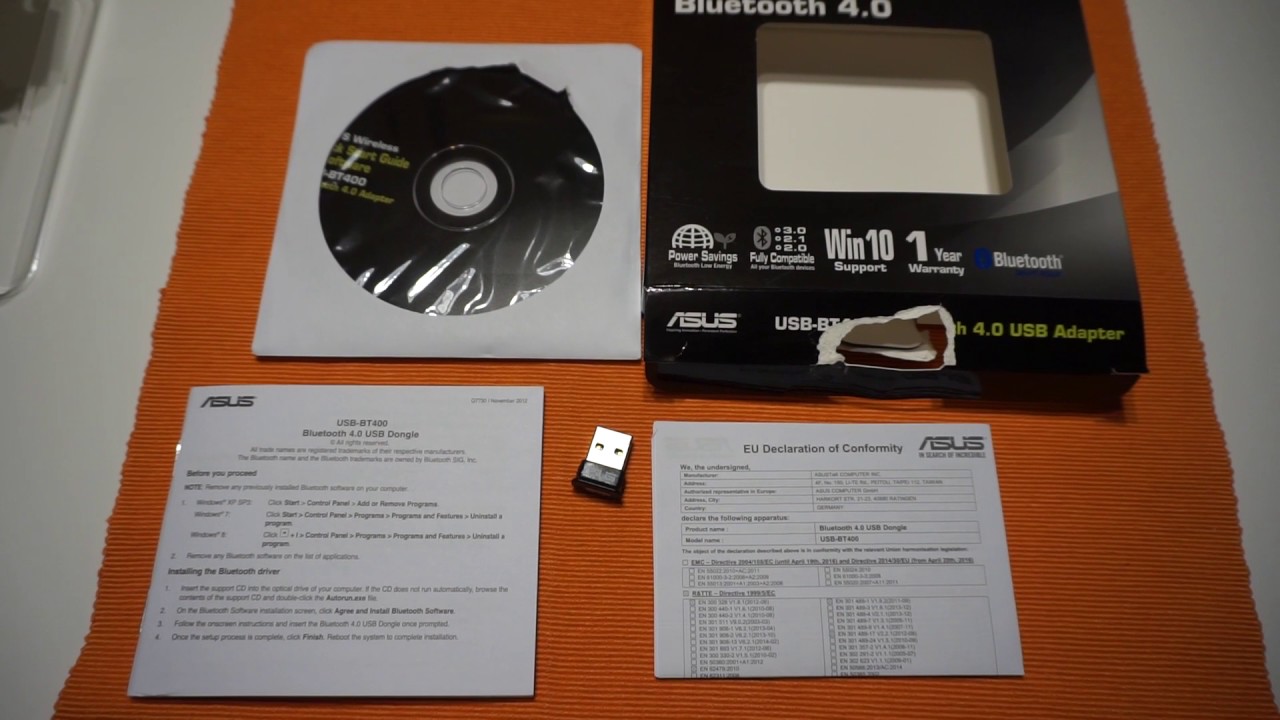 ASUS USB-BT400 USB Adapter Bluetooth 4.0