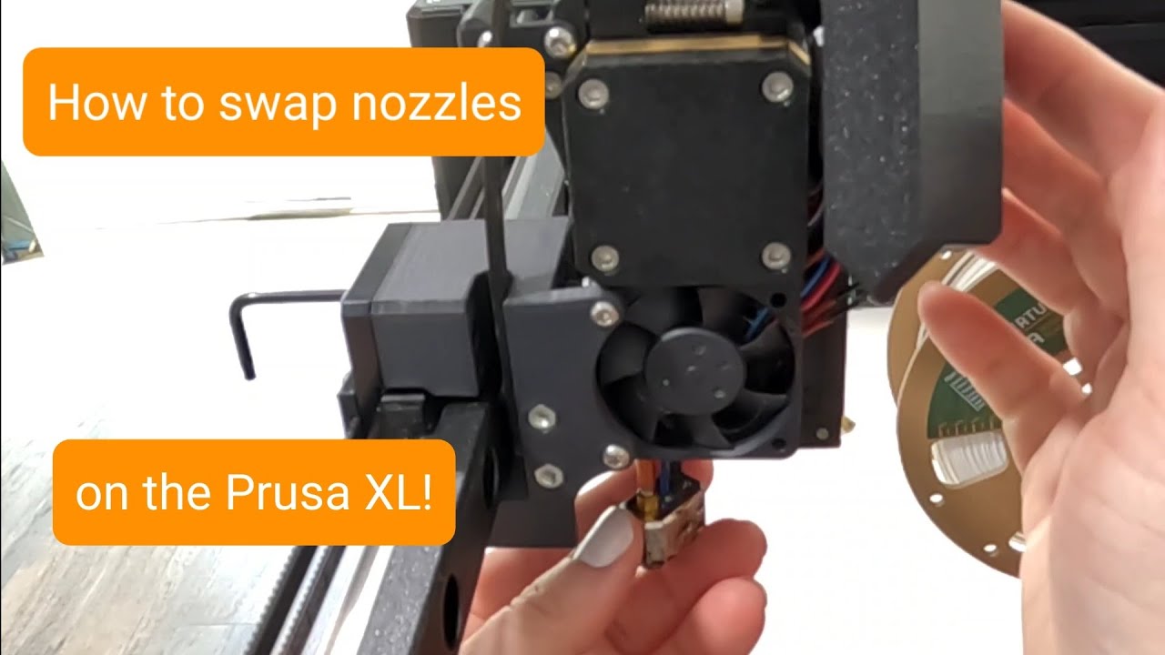 Замена насадок на Prusa XL — полный видеоурок!