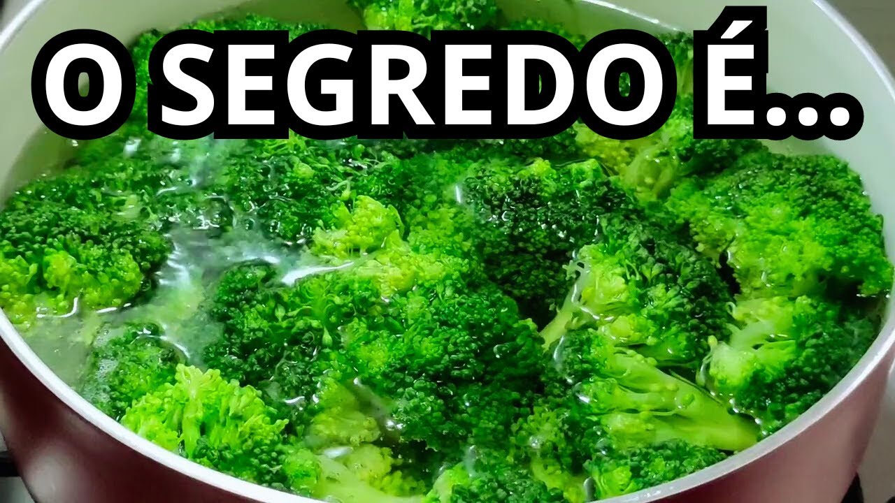 O JEITO CERTO PARA COZINHAR BRÓCOLIS! COMO DEIXAR O BRÓCOLIS VERDE