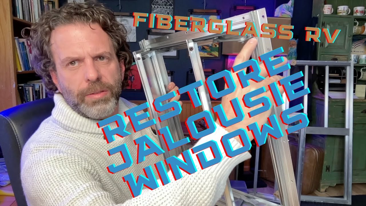 My Trillium Fix | E6: cleaning jalousie windows | similar to Scamp & Casita Fiberglass RV trailers