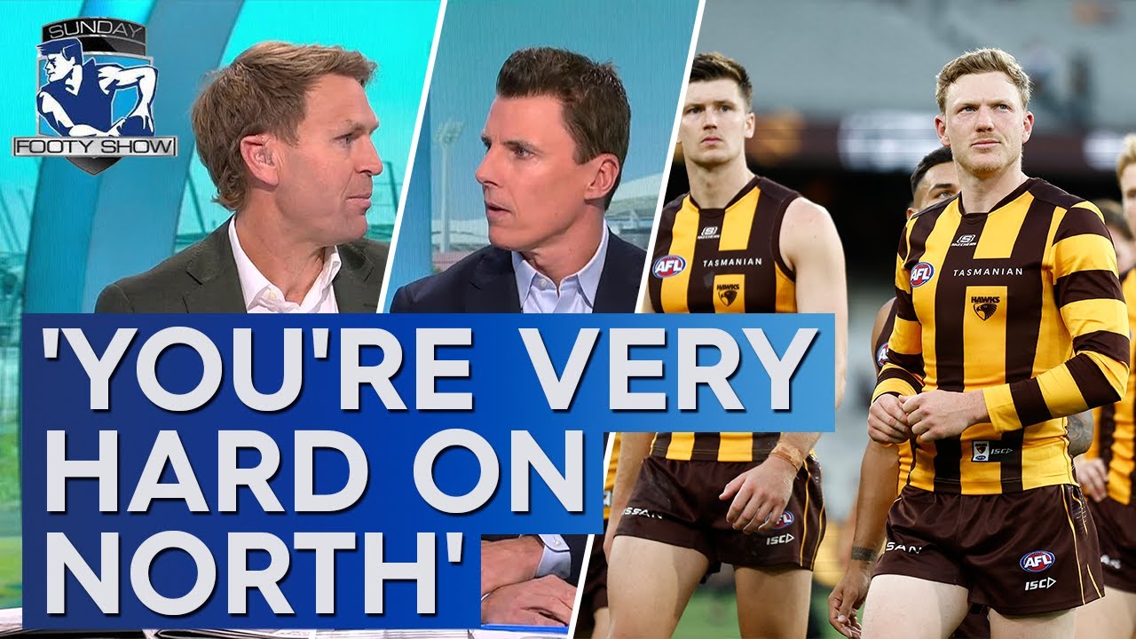 The panel grills Kane Cornes' stance on Hawthorn compared to North - Sunday Footy Show