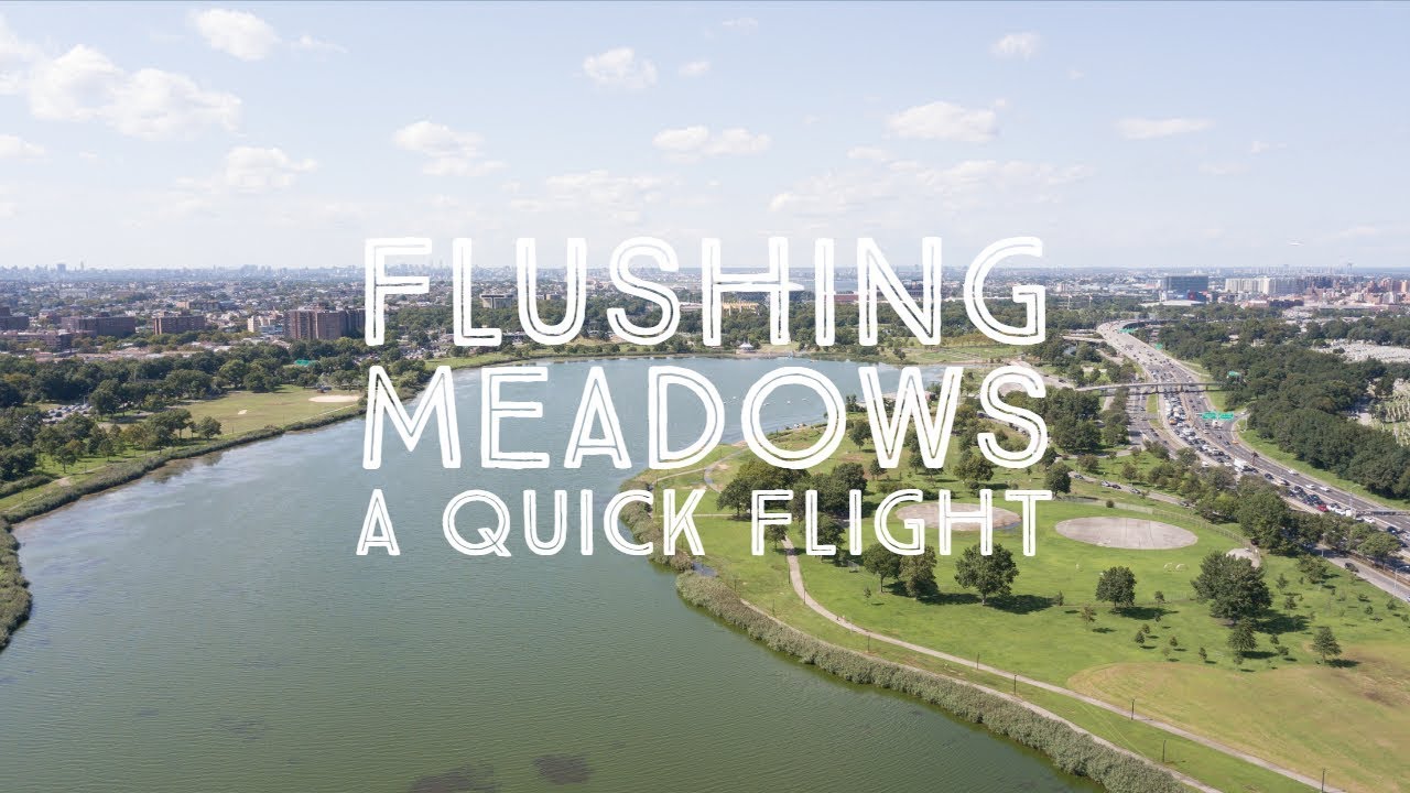 A Quick Flight at Flushing Meadows Corona Park - Queens, NY - 4k Drone footage