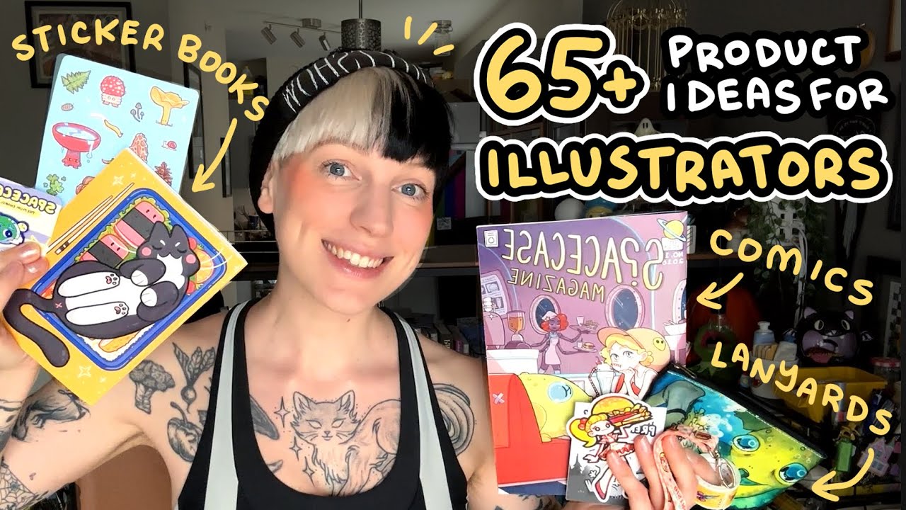 ART TIPS ✦ product and merchandise ideas for ILLUSTRATORS | self employed artist