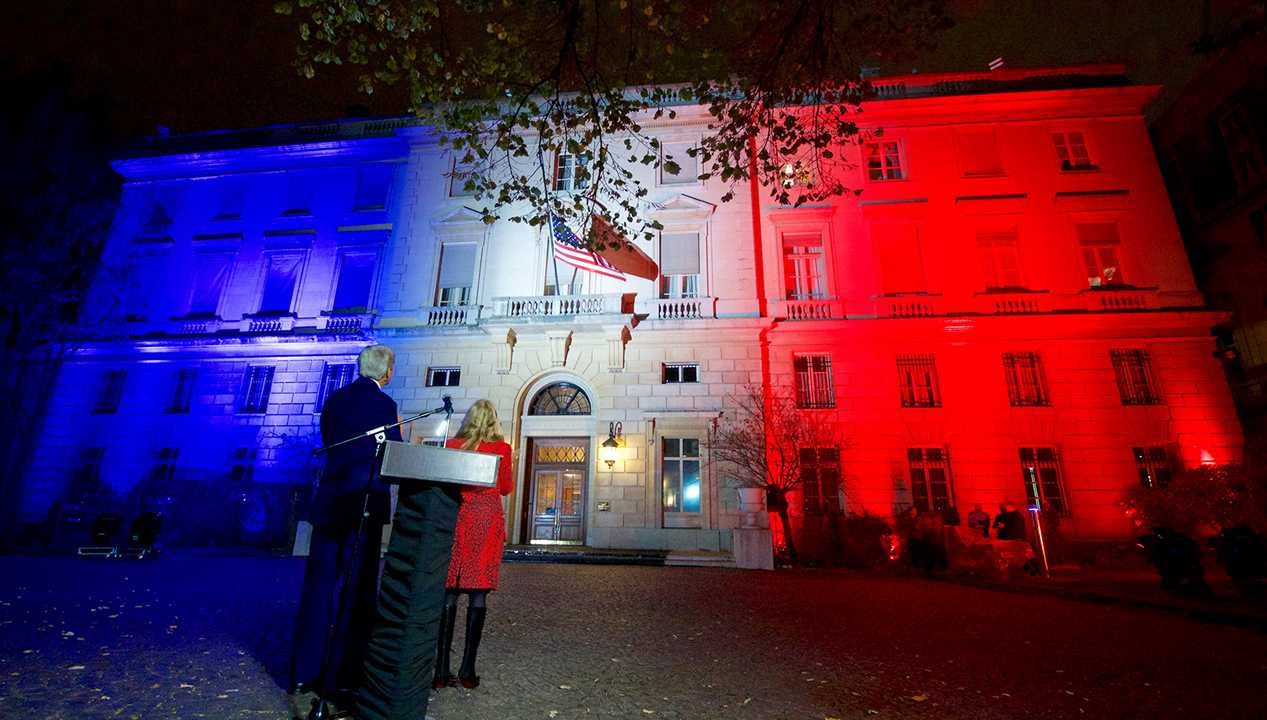 Remarks at a Lighting Ceremony - U.S. Embassy, Paris