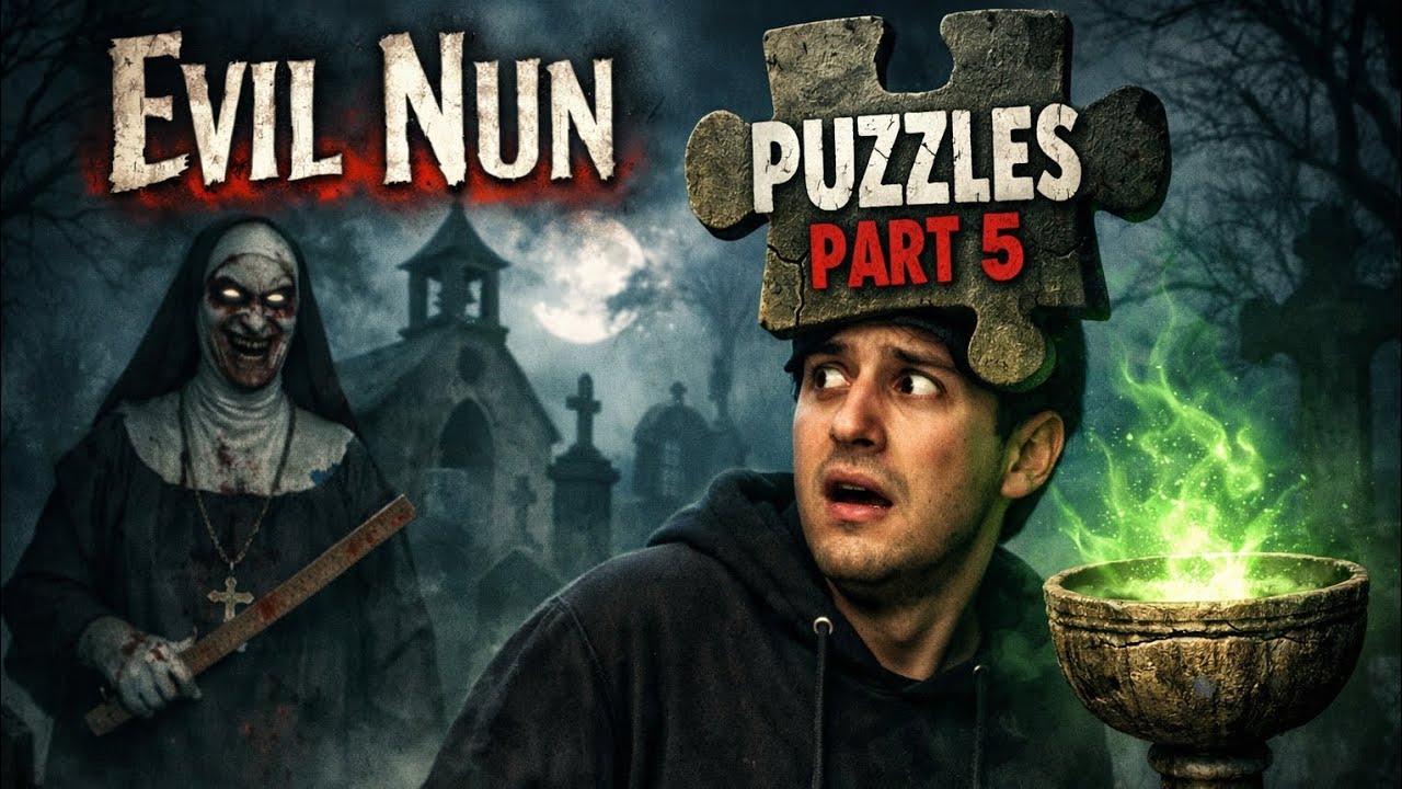 EVIL NUN MASK PUZZLES PART 5 AJ MAIN CEMETERY MA GAYA #EVILNUN
