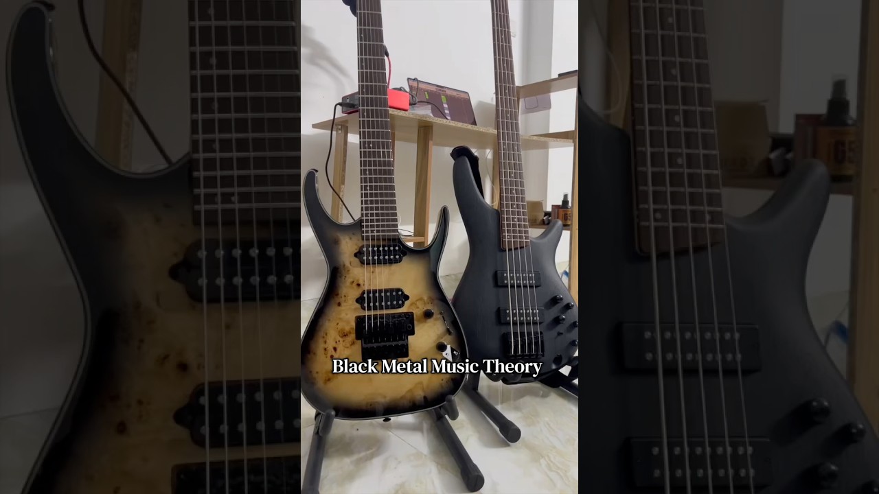 Black Metal Music Theory - Minor Scale and Dyads #blackmetal #metal #guitar #music #guitars