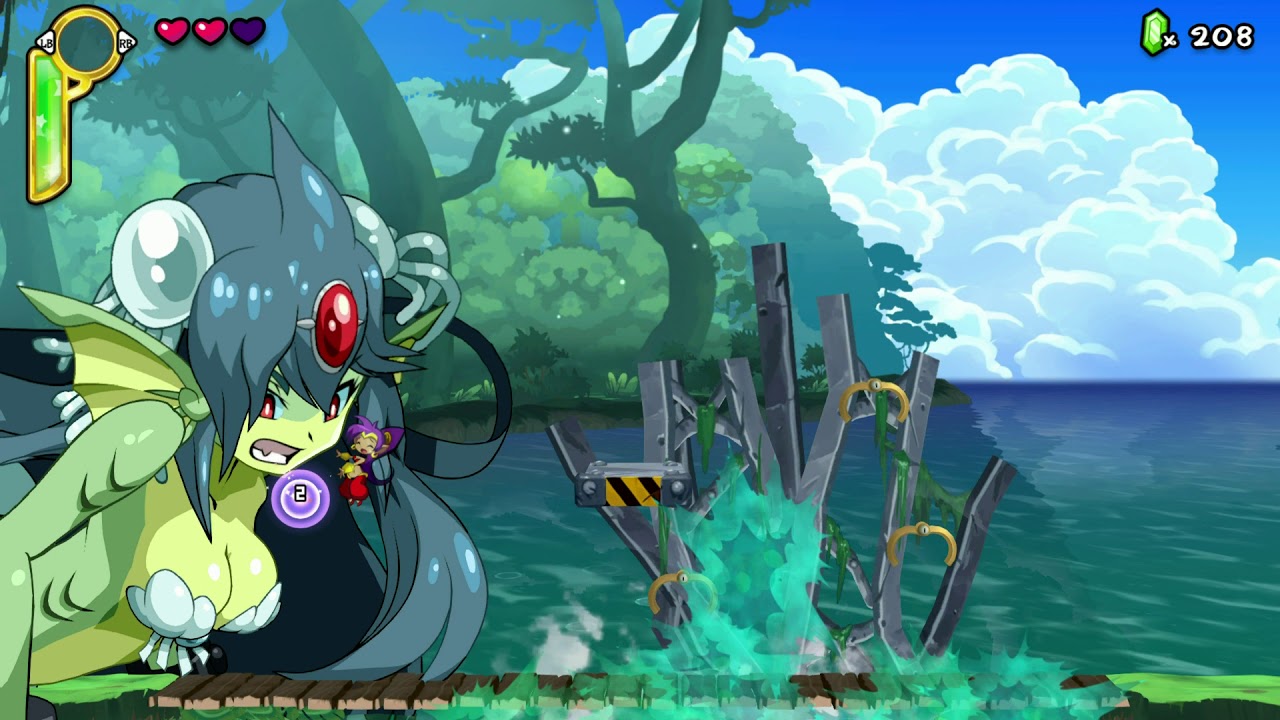 Shantae: Half-Genie Hero - Giga Mermaid Boss Fight (Hardcore)
