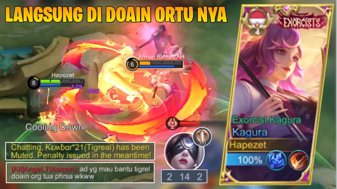 Kagura 23 Kills! Pharsa Kena Bully Sampe Mati 14 wkwkw | Mobile Legends