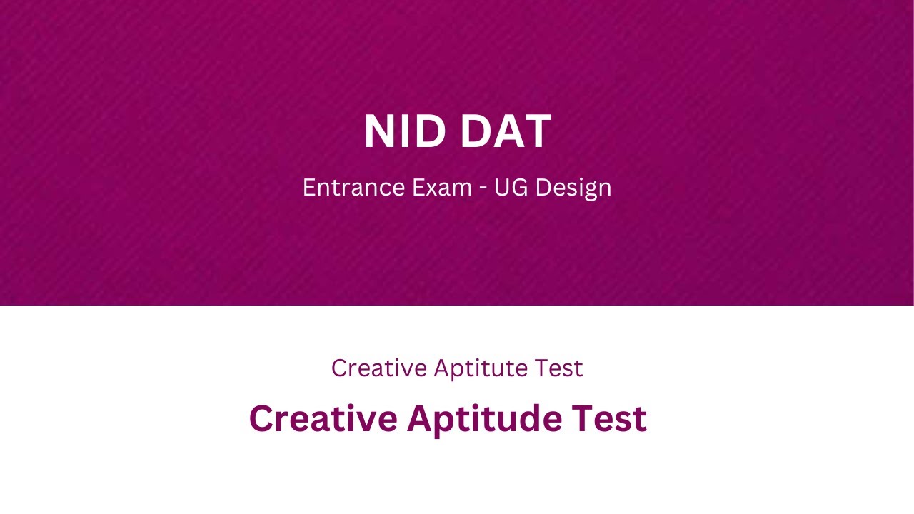 NIFT Crash Course |  Creative Aptitude Test (CAT)  Multi Visionary
