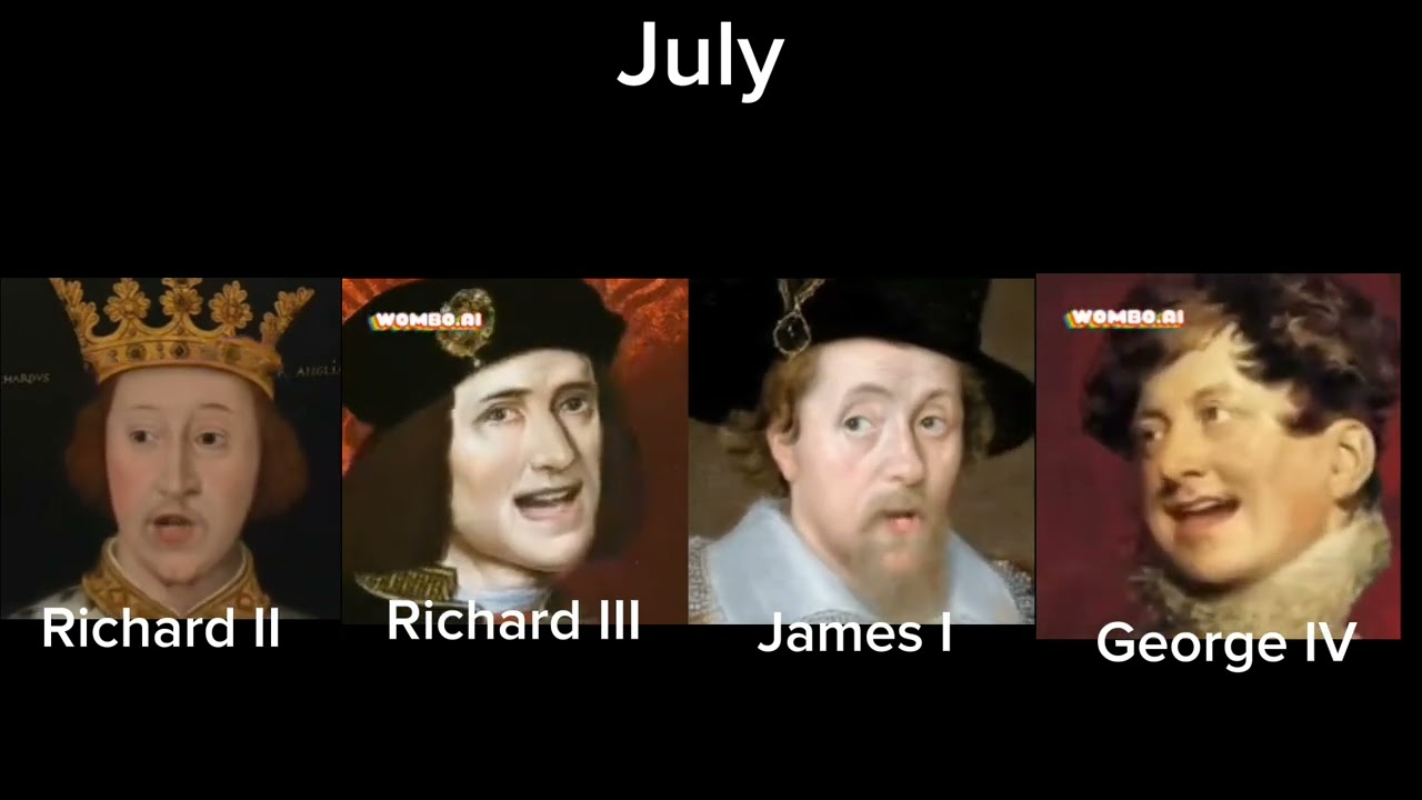 British Monarchs Sing Random Songs Based On The Month They Were Crowned