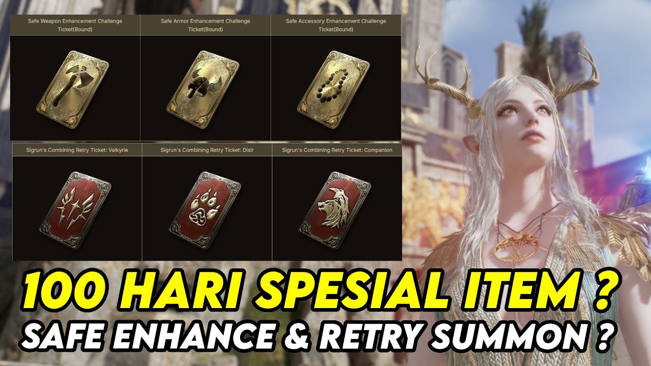 100 HARI YMIR SPESIAL ITEM ? BAKAL DAPET SAFE ENAHNCE & RETRY SUMMON TIKET ?  - LEGEND OF YMIR