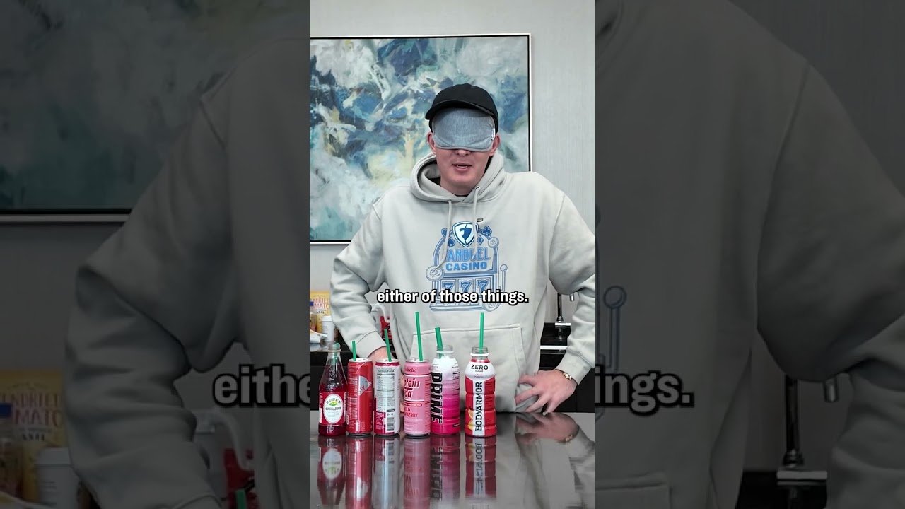 EJ guesses red drinks 🧃🔴