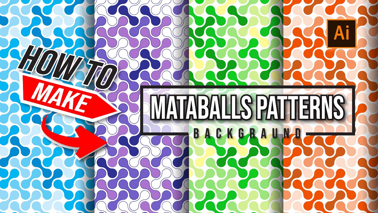 How to Make Metaballs Pattern in Illustrator - EASY Step-by-Step Tutorial!