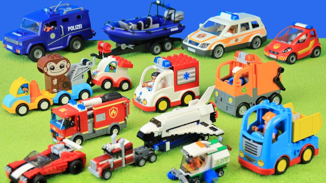 Notarzt, Krankenwagen, Feuerwehr, Sportwagen, LKW, Flugzeug, Spielen mit Sielzeug