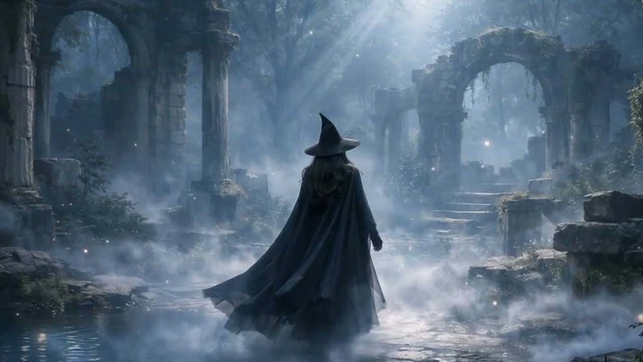 Witchy Sleep Music for Deep Sleep 🌙 Ruined Forest Temple Ambience